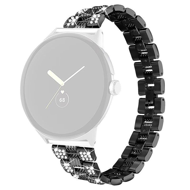 For Google Pixel Watch 2 Pixel Watch Rhinestone Decor Stylish Smart Watch Band Zinc Alloy Wrist Strap Replacement For Google Pixel Watch 2 Pixel Watch Rhinestone Decor Stylish Smart Watch Band Zinc Alloy Wrist Strap Replacement